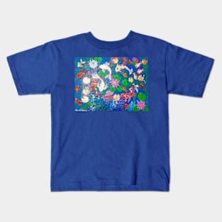 Beautiful Koi Fish and Waterlilies Kids T-Shirt